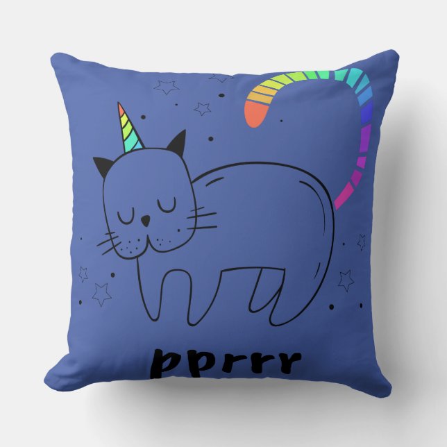Cojín Decorativo Prrr Caticorn (Anverso)