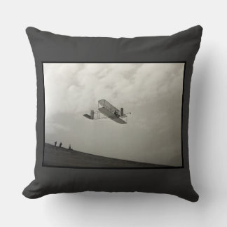 Cojín Decorativo Prueba de vuelo de planeador Aviación Hermanos Wri