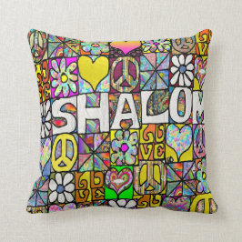 Cojín decorativo Psicodélico Shalom LOVE de Retro 