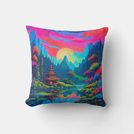 Cojín Decorativo Psicodelismo japonés