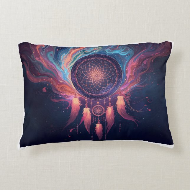 Cojín Decorativo psychedelic camping cushiom (Anverso)