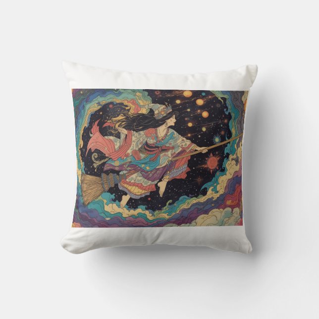 Cojín Decorativo Psychedelic witch cushion (Anverso)