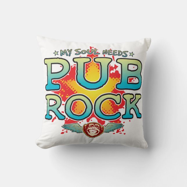Cojín Decorativo Pub Rock Soul Cushion (Anverso)