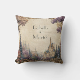 Cojín Decorativo Pueblo del Castillo con Marco Barroco Bosque Román