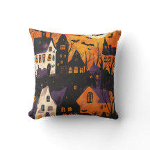 Pueblo Embrujado Naranja Purpura Espeluznante Hall