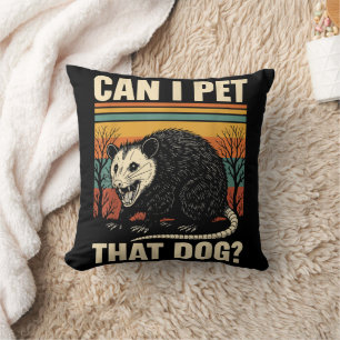 Cojín Decorativo ¿Puedo acariciar a ese perro zarigüeya Diseño de m