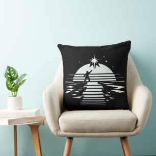 Cojín Decorativo Puente al símbolo de las estrellas de esperanza y