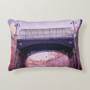 Cojín Decorativo Puente antiguo, bridgeantique medieval, arco