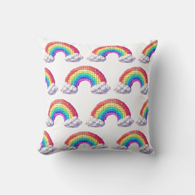 Cojín Decorativo Puente Arcoiris A Los Sueños (Anverso)