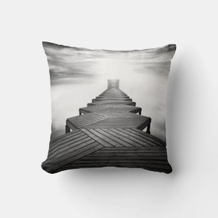 Cojín Decorativo Puente de madera sobre el mar