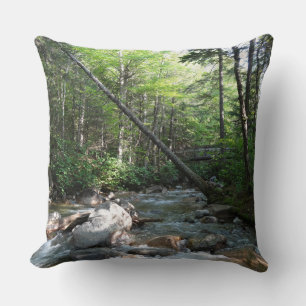 Cojín Decorativo Puente del río Pemigewasset en New Hampshire