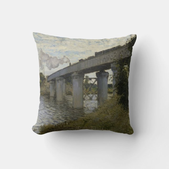 Cojín Decorativo Puente ferroviario de Argenteuil (ferrocarril) (po (Anverso)