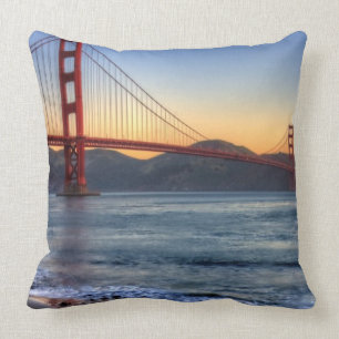 Cojín Decorativo Puente Golden Gate del rastro de San Francisco Bay