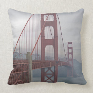 Cojín Decorativo Puente Golden Gate en niebla