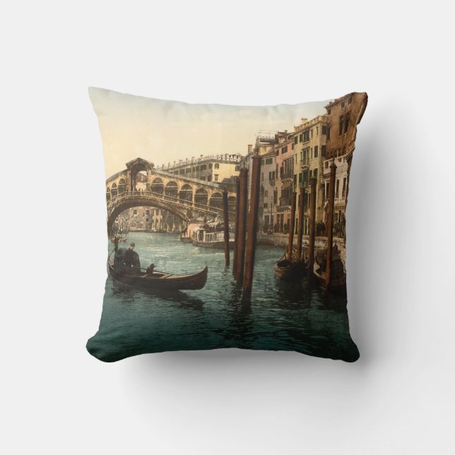 Cojín Decorativo Puente I, Venecia, Italia de Rialto (Anverso)