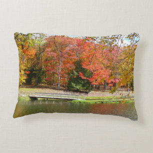 Cojín Decorativo Puente Seven Springs Fall III Paisaje de Otoño