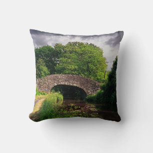 Cojín Decorativo Puente sobre el Canal en Brecon, Gales