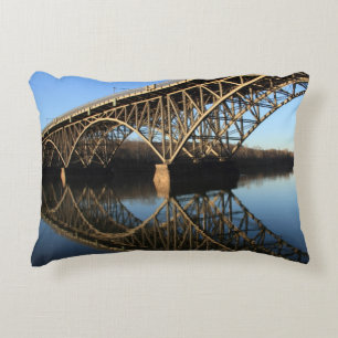Cojín Decorativo Puente sobre el río de Schuylkill