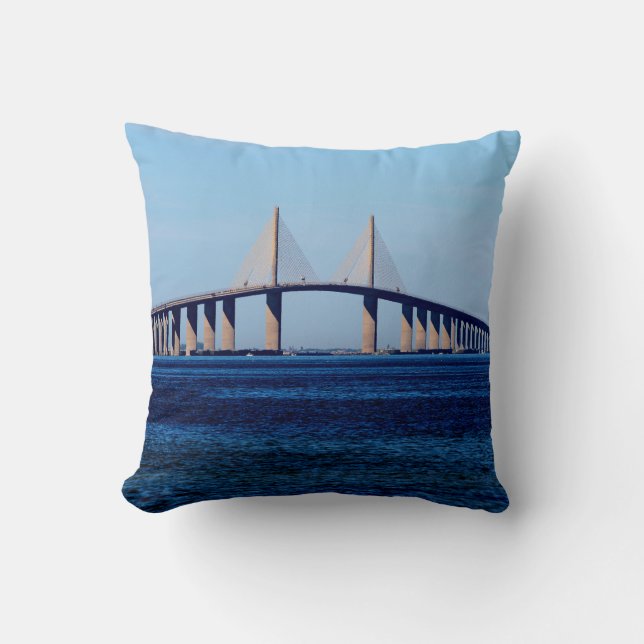Cojín Decorativo Puente Sunshine Skyway (Anverso)