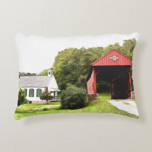 Cojín Decorativo Puentes cubiertos (Anverso)