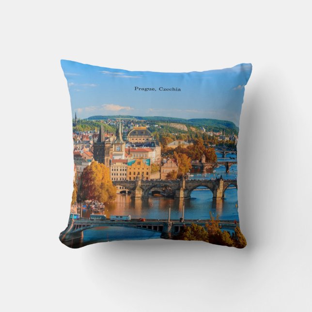 Cojín Decorativo Puentes de Praga Czechia (Anverso)