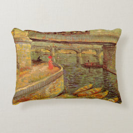 Cojín Decorativo Puentes sobre el Sena, Asnieres por Vincent van Go