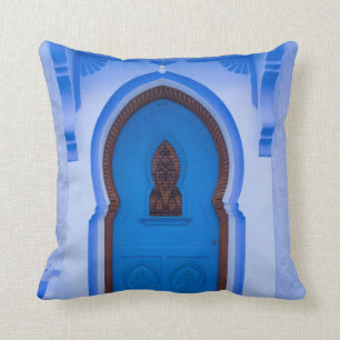 Cojín Decorativo Puerta Azul Marroquí