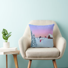 Cojín Decorativo Puesta de sol de Navidad