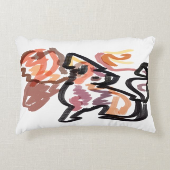 Cojín Decorativo Puesta de sol de Wolf Autumn (Anverso)