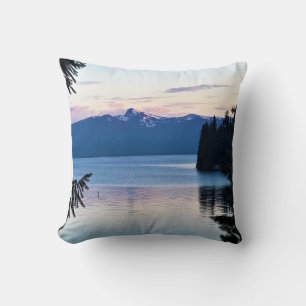 Cojín Decorativo Puesta de sol en Crescent Lake, Oregon
