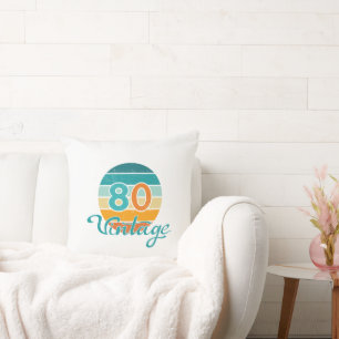 Cojín Decorativo Puesta de sol retro 80 vintage desgastado