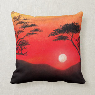 Cojín Decorativo Puesta del sol africana
