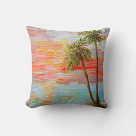 Cojín Decorativo Puesta del sol de la costa de California