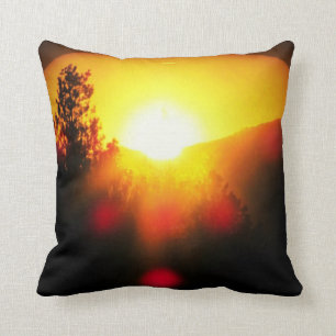 Cojín Decorativo Puesta del sol de la supernova
