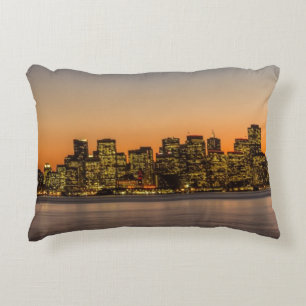 Cojín Decorativo Puesta del sol hermosa en San Francisco