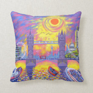 Cojín Decorativo Puesta del sol: Piscina de Londres 2013