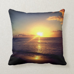 Cojín Decorativo Puesta del sol tropical
