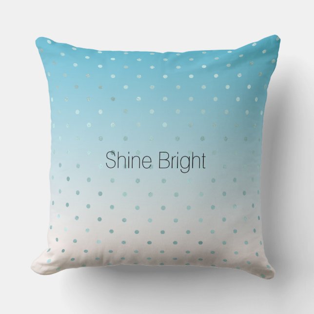 Cojín Decorativo Puestos de vidrio Aqua Ombre  (Anverso)