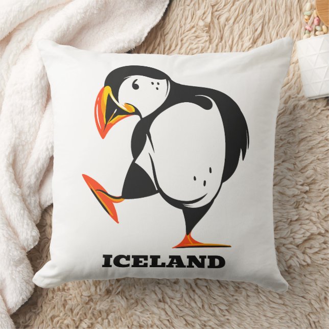 Cojín Decorativo Puffin de Islandia (Manta)