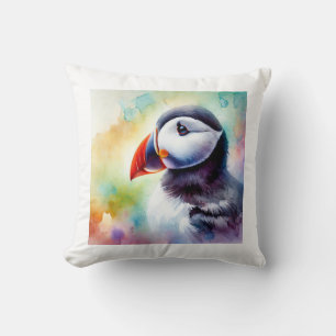 Cojín Decorativo Puffin in Watercolor 080824AREF106 - Watercolor