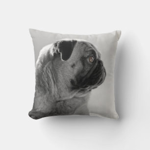 Cojín Decorativo Pug en perfil