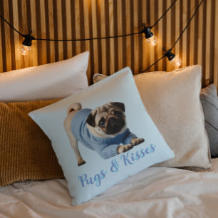 Cojín Decorativo Pugs & Kisses 