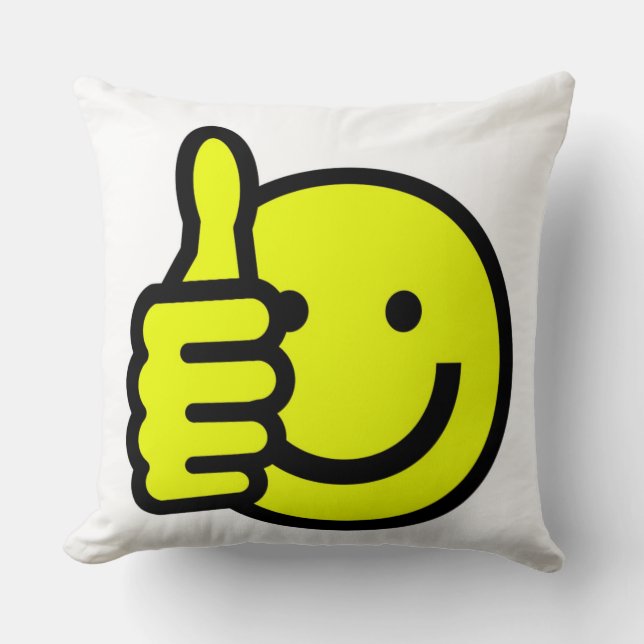 COJÍN DECORATIVO PULGAR ARRIBA (Anverso)