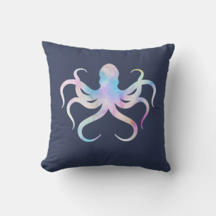 Cojín Decorativo Pulpo acuarela
