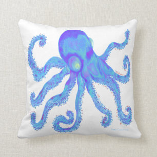 Cojín Decorativo Pulpo - Azul Lt