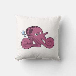 Cojín Decorativo Pulpo en Motocicleta