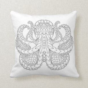 Cojín Decorativo Pulpo modelado étnico