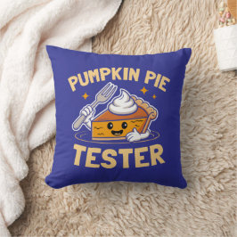 Cojín Decorativo Pumpkin Pie Tester Acción de Gracias