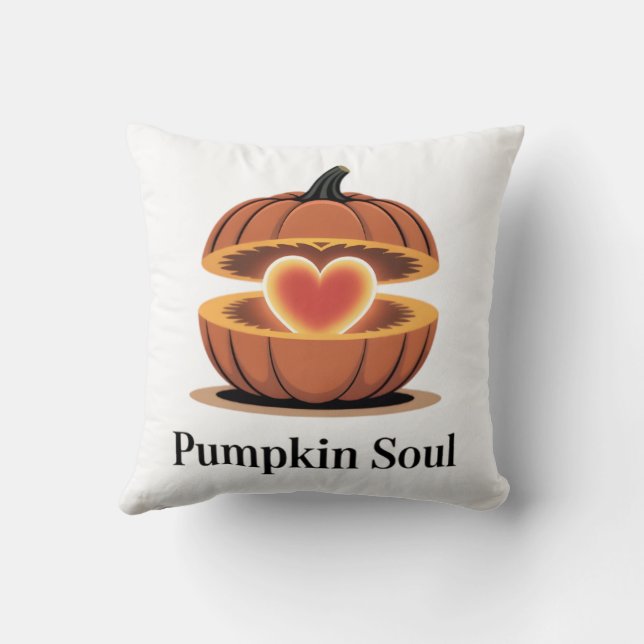 Cojín Decorativo Pumpkin Soul Cozy Fall Pillow (Reverso)