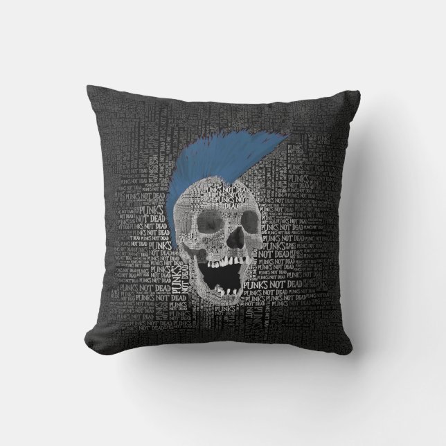 Cojín Decorativo Punk no muerto (Anverso)